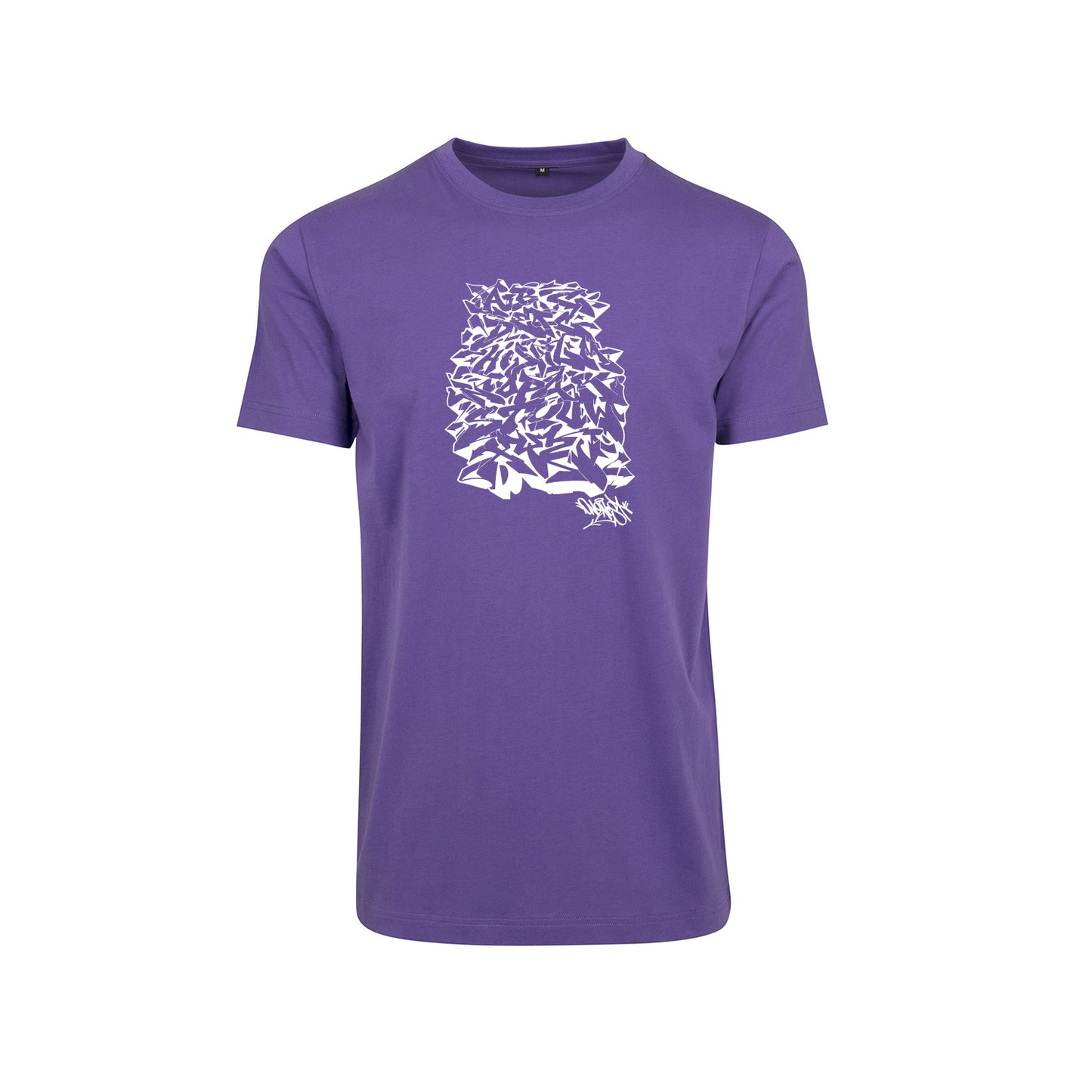 Tee-shirt "Alphabet 2" – Violet Sombre
