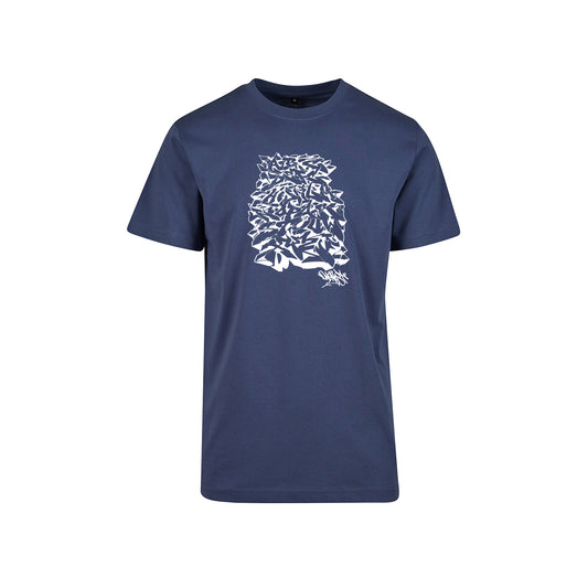 Tee-shirt "Alphabet 2" BLEU VINTAGE